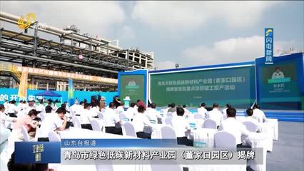 青島市綠色低碳新材料產(chǎn)業(yè)園(董家口園區(qū))揭牌